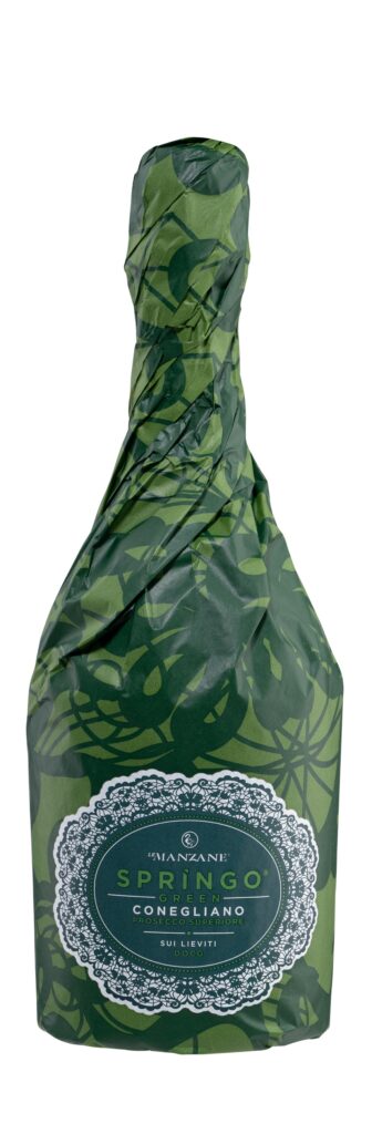 bottiglia di springo green della cantina Le Manzane